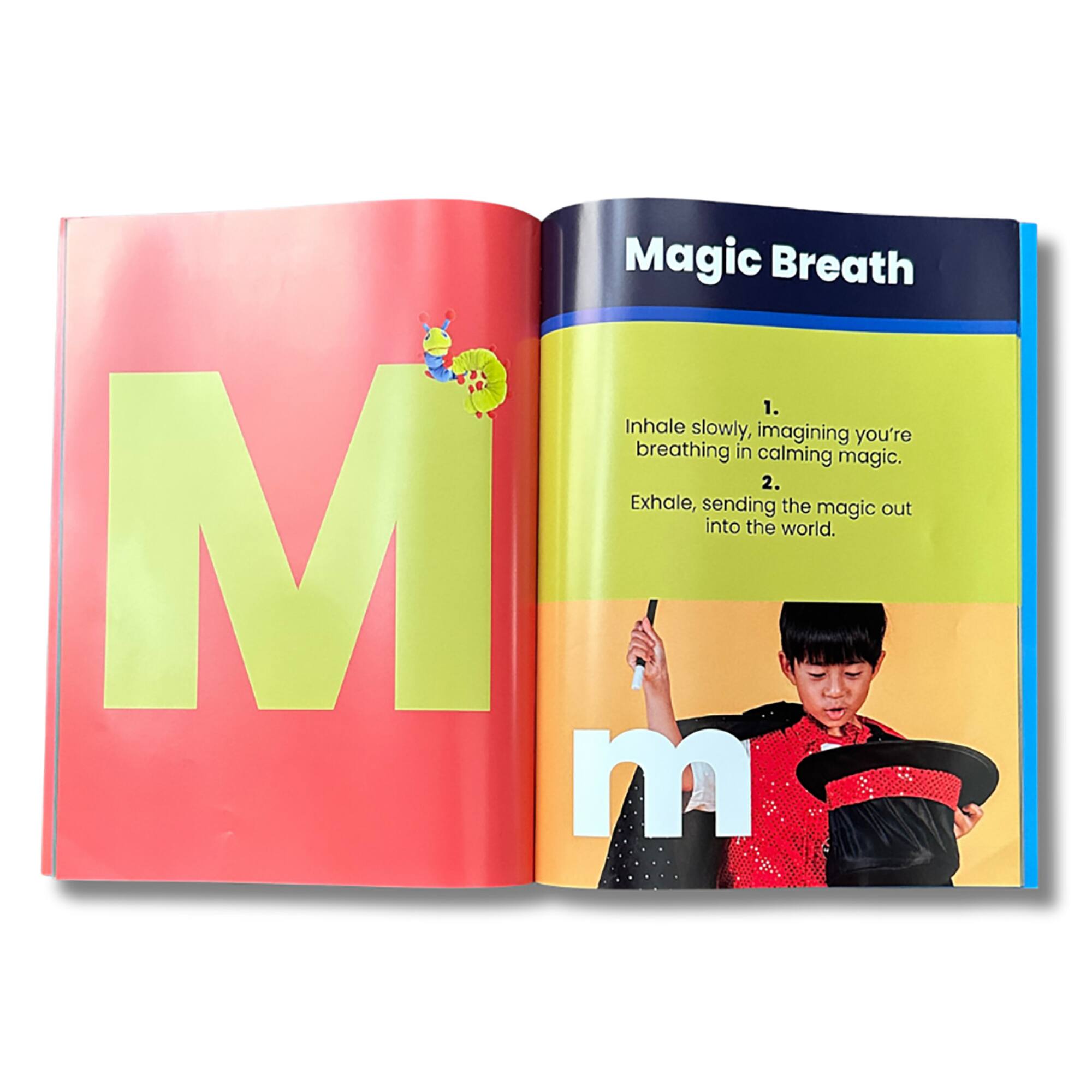 The Calm Caterpillar® Calmee Breathes with the ABCs